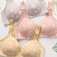 thumbnail image 3 of Fengactive Women's Florals Push Up Bras Everyday Bra Non Wired Support Full Coverage Bras Leisure Bralette Sports, 3 of 4