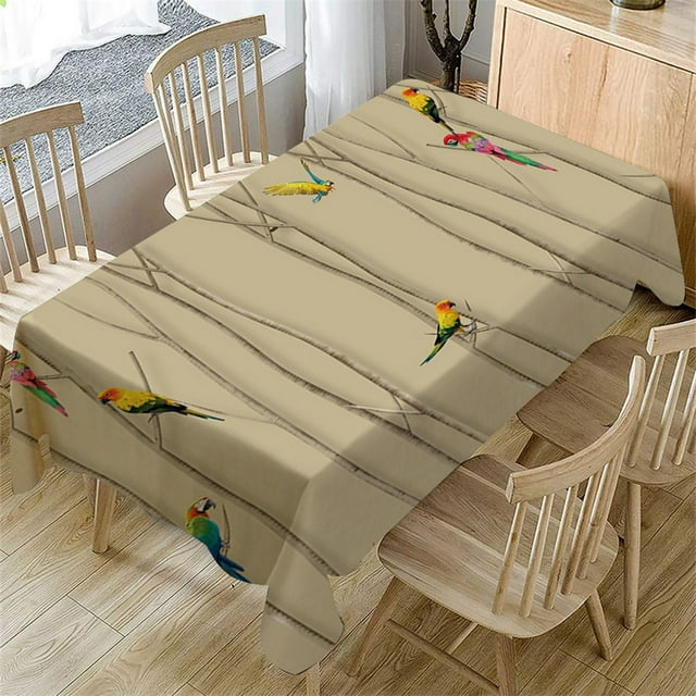 Aligament Table Cloth Primeval 3D Flower Table Cloth Rectangular Tea Table Cover Dining Home Decor