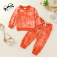 thumbnail image 4 of Younger Tree Toddler Baby Girl Sweatshirt Set Kid Fall Long Sleeve Crew Neck Sweatsuit Clothes Outfits for 12-18 Months, 4 of 7