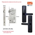 thumbnail image 2 of Door Lock, K7 Pro Biometric Fingerprint Door Lock Black Smart Lock Tuya App Remote Unlocking Password Keyless Lock Electronic Door Lock ,Easy to Install, 2 of 7