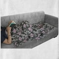 thumbnail image 6 of Butterfly Soft Flannel Fleece Blanket, Ornamental Romantic Summer Vegetation Vibrant Backdrop Monochrome Animals, Cozy Plush for Indoor and Outdoor Use, 50" x 70", Taupe Pink Black, by Ambesonne, 6 of 6