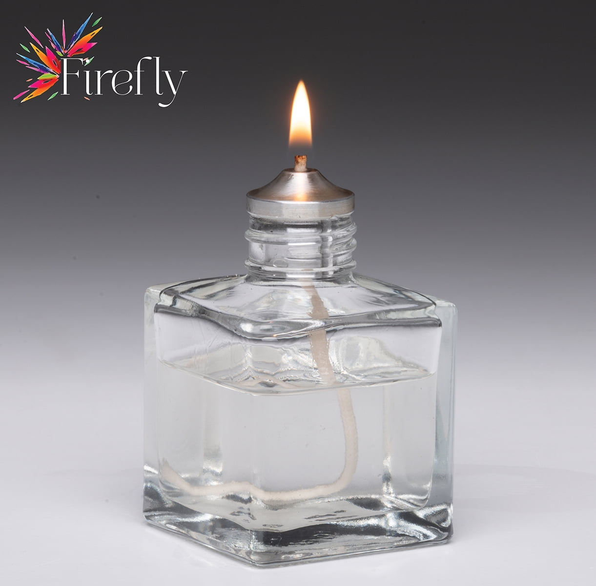 Firefly Fuel Aura Petite Glass Refillable Oil Lamp - 2.75 oz - Clear