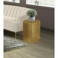 thumbnail image 2 of Meridian Furniture Hexagon Brushed Gold Metal End Table, 2 of 7