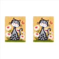 thumbnail image 1 of 2X Kits de Alfombras con Gancho de Pestillo Alfombras de Hilo de Ganchillo DIY Kit de Manualidades con Enganches con DiseñO de Preimpreso en Color para Adultos NiñOs (), 1 of 5