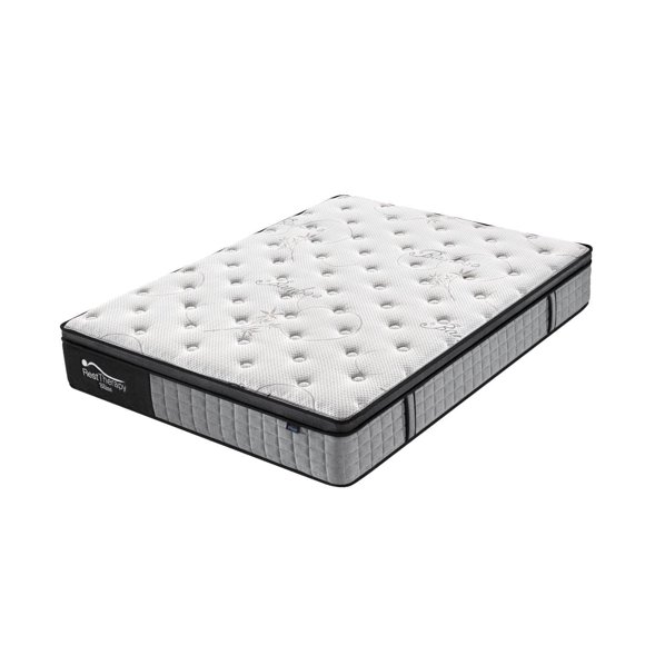Rest Therapy 12 Inch Bliss Bamboo Plush Hybrid Pocket Coil Mattress with Cool Gel Memory Foam - Available in 4 Sizes