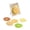 Yellow, variant on Hamburger Coaster Set, Novelty Food Themed Drink Coasters, Multi-Layer Design with Bun Cheese Lettuce Pieces,Non-Slip Heat Resistant Elastic Coasters for Tabletop Protection