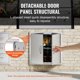 thumbnail image 4 of Puerta de acceso para barbacoa VEVOR, puerta de cocina doble para exteriores de 24 pulgadas de ancho x 24 pulgadas de alto, puerta de montaje empotrado de acero inoxidable, 4 of 9