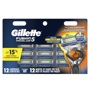 Gillette Fusion5 ProGlide Men's Razor Blades, 12 Blade (Gillette Fusion Blades Best Price)