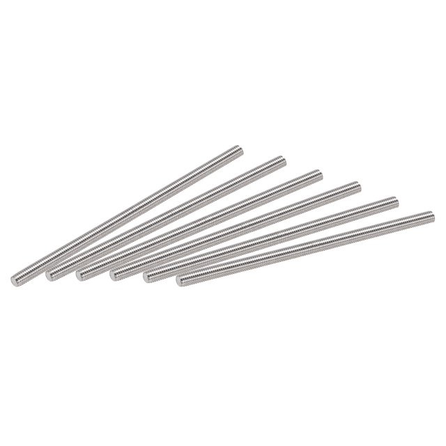 Unique Bargains M5 x 110mm Tige Entièrement Filetée 309 Filetages à Droite en Acier Inoxydable 6 Pack