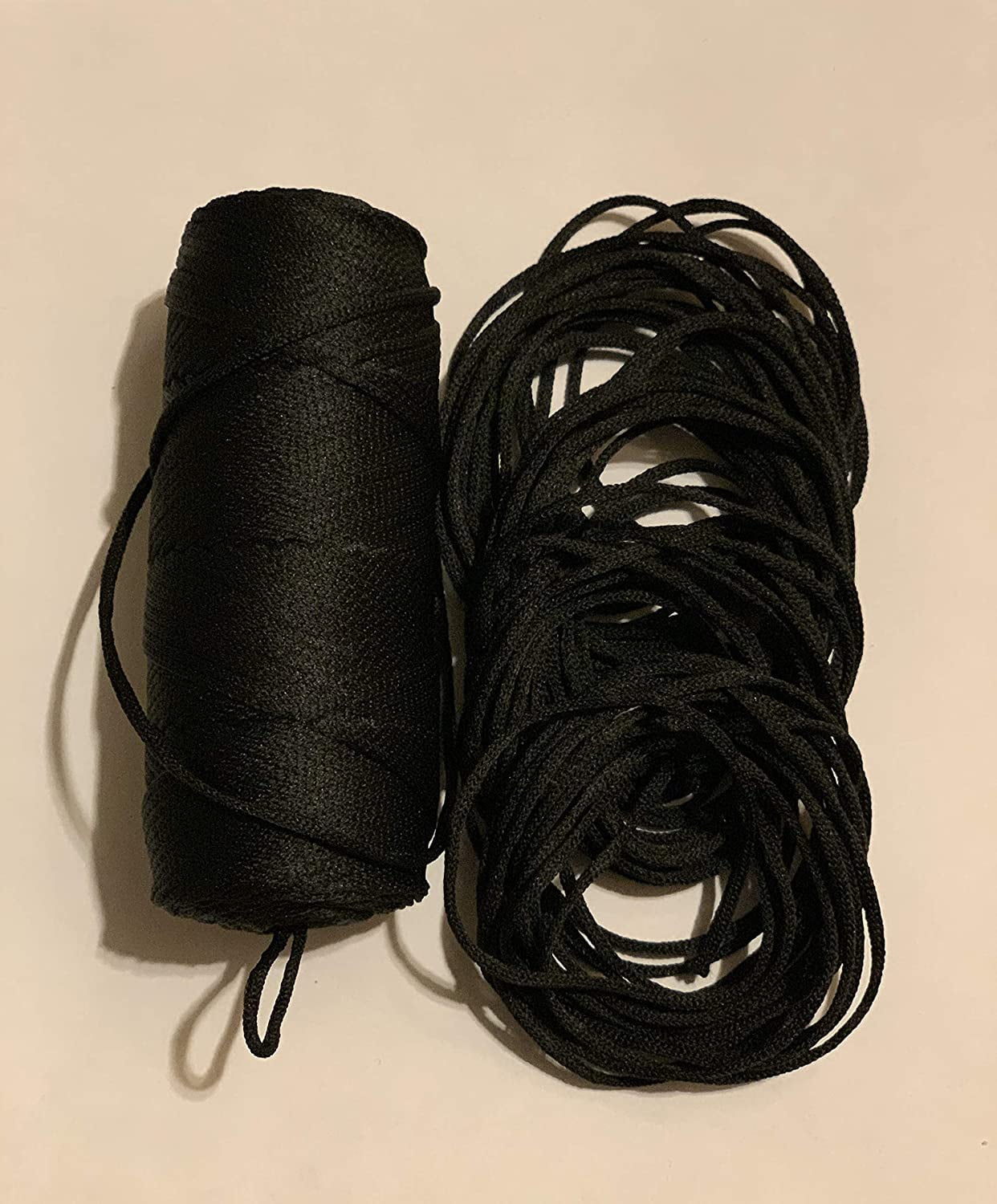 Black, 2-inch 2 INCH Black Sewing Elastic Band 2 INCH Wide Braided Elastic 5.5Yard Craft Elastic Hair Wig Band Knitted Elastic with Heavy Stretch