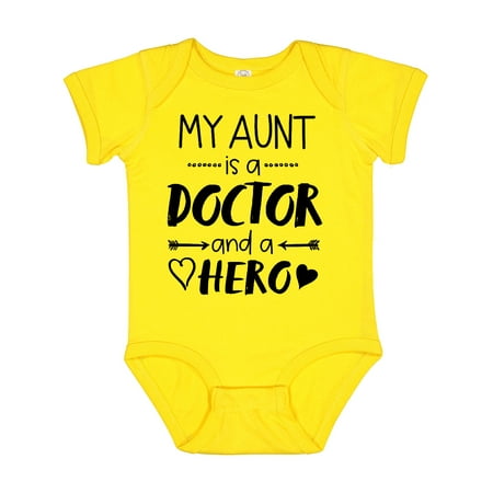 

Inktastic My Aunt is a Doctor and a Hero Gift Baby Boy or Baby Girl Bodysuit