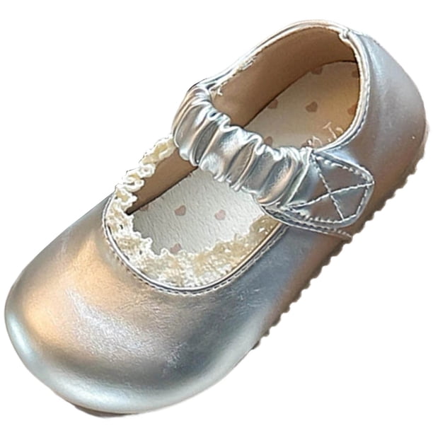 Plantillas para los Pies Planos de los Niños de Moda Y Versátil Plano Suave Suelda Estilo Princesa Vintage Encaje Zapatos de Cuero Primavera en Verano