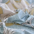 thumbnail image 5 of 100% Natural Cotton Comforter Set 3 Pcs Grayish Blue Bedding Sets with Luxurious Damask Pattern, Reversible Breathable Soft Comforter Sets for All Season, 5 of 6