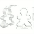 thumbnail image 6 of 10-Pack Gingerbread Man Cookie Cutters - Christmas Holiday Baking Tools for Homemade Cookies & Treats, 6 of 10