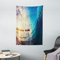 thumbnail image 1 of Ocean Tapestry, Sunrise on Waves Surfer Perspective Surreal Coastal Charm Sports Lifestyle Scene, Wall Hanging for Bedroom Living Room Dorm Decor, 40W X 60L Inches, Blue Pale Mauve, by Ambesonne, 1 of 2