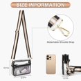 thumbnail image 5 of Kukuzhu Clear Bag Stadium Approved Clear Purse Concert Stadium Clear Crossbody Purse PVC Clear Shoulder Bag Sports, 5 of 6
