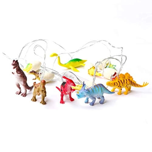 Cadena de luces HOOLIGHT Dinosaur, 12 LED, 2,5 m, funciona con pilas