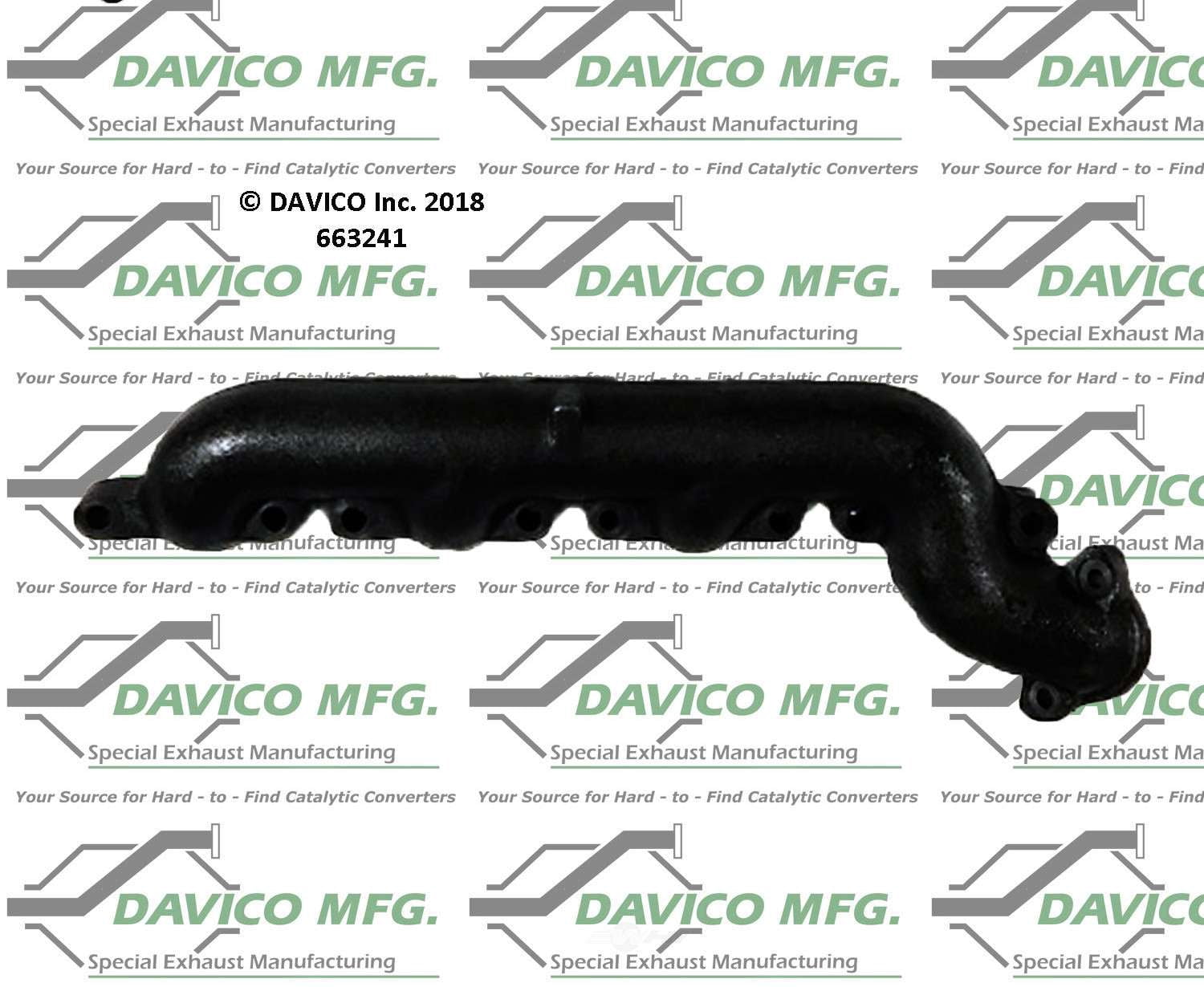 Davico Mfg 663241 Stand alone Exact-Fit exhaust manifold