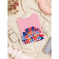 thumbnail image 3 of American Babe Groovy Style T-Shirt Women -Image by Shutterstock, Female Large, 3 of 4