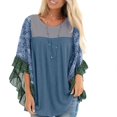 thumbnail image 1 of Womens Chunky Turtleneck Pullover Sweater Asymmetric Hem Cowl Neck Fleece Tops, 1 of 5