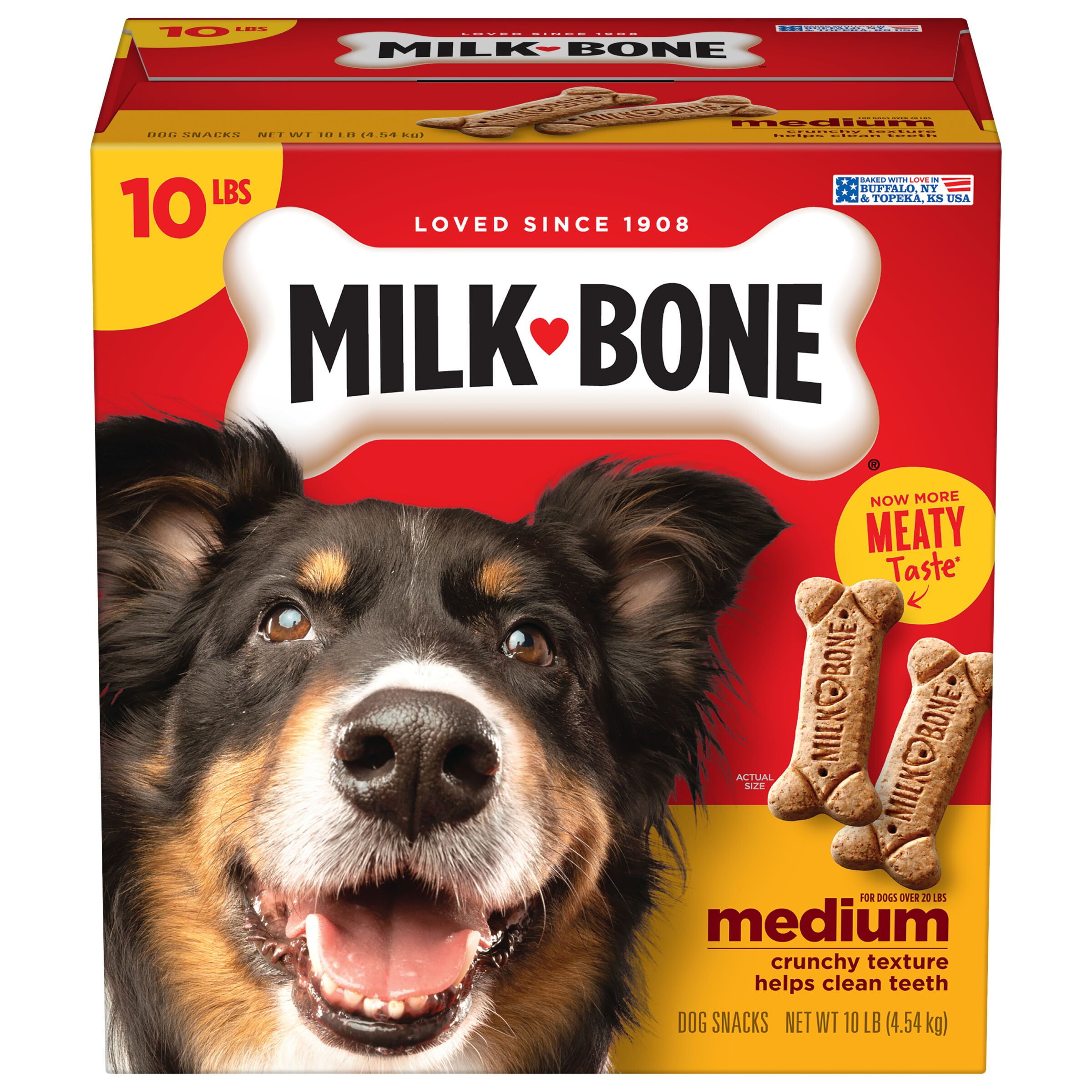Milk-Bone Original Dog Biscuits, Medium Crunchy Dog Treats, 10 lbs.