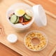 thumbnail image 5 of Xihbxyly Tarro de Fruta Portátil, Diseño de Doble Capa para Mantener La Frescura, Material Pp Sin Bpa, Cierre Hermético, Ideal para Picnics y Viajes, Almacenamiento Saludable de Refrigerios, Blanco,, 5 of 7