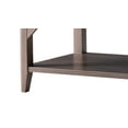 thumbnail image 3 of Benzara Wooden Coffee Table with Open Bottom Shelf and Braces Support, Brown, 3 of 5