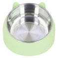 thumbnail image 1 of Pet Heating Bowl Heating Cat Bowl Cat Food Bowl Stainless Steel Food Bowl Cat Basin Pet Heating Bowl Nordic Stainless Steel To Protect Cervical Spine Constant Temperature Cat Food, 1 of 8