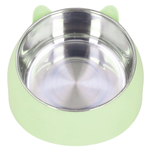 Pet Heating Bowl Heating Cat Bowl Cat Food Bowl Stainless Steel Food Bowl Cat Basin Pet Heating Bowl Nordic Stainless Steel To Protect Cervical Spine Constant Temperature Cat Food