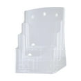 thumbnail image 3 of Soporte de Acrílico para Folletos Estante con Diseño Inclinado Hacia Atrás Soporte de Mesa A5 3 niveles, 3 of 8