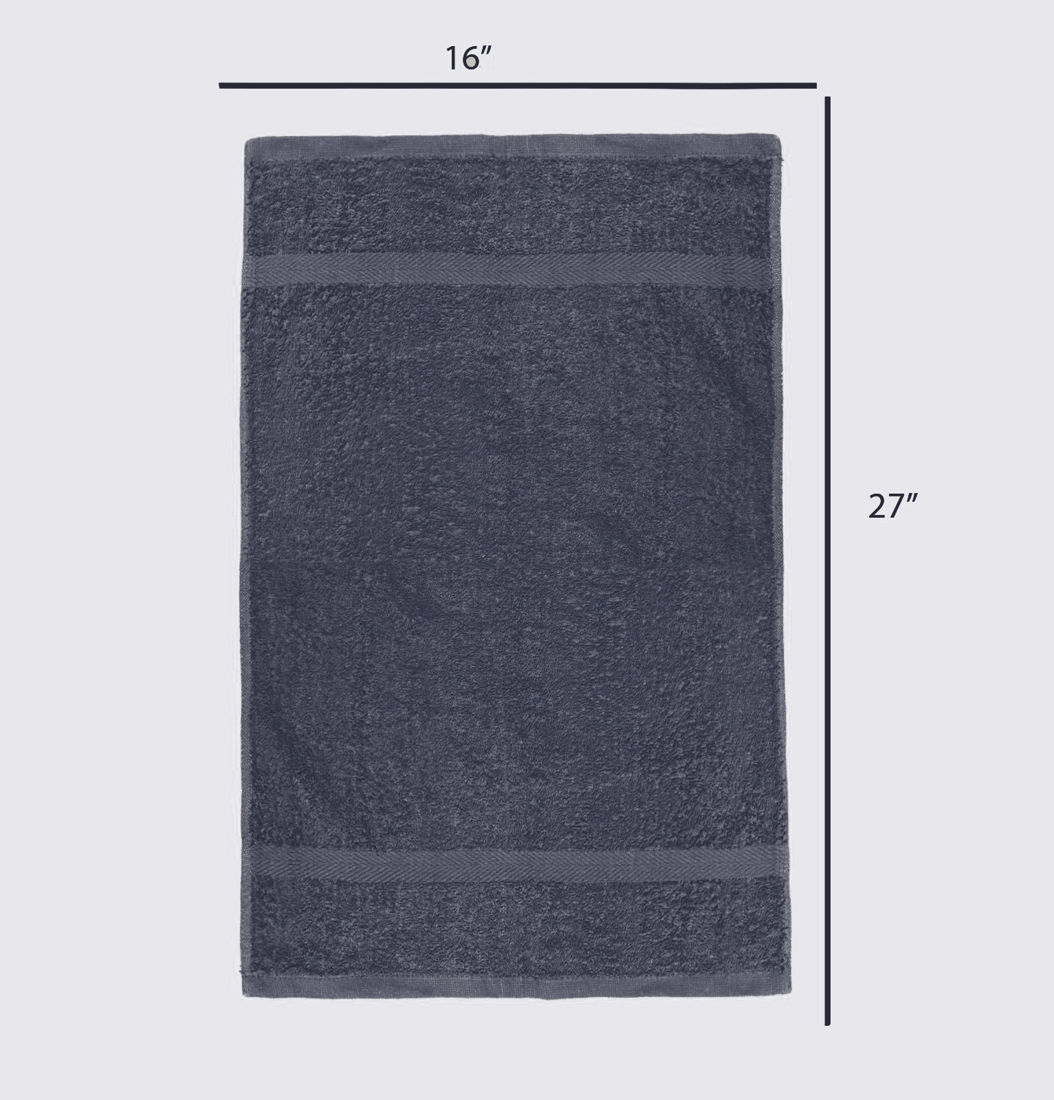 Soft Textiles Salon Towels - 16 x 27 Inch Soft Cotton Hand Towels for Hair Stylists, Barbers & Spas - Quick Dry, Durable Towel for Facial, Pedicure, Manicure & Massage Use - Pack of 12 , Gray