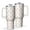 Deer Floral Antler, variant on 40 Oz Tumbler with Handle,Tumbler with Lid,Double Wall Insulated Cup Stainless Steel Travel Mug,Water Bottle for Iced Tea,Coffee,Cold Beverages,Deer Floral Antler Beige Pattern