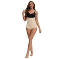 thumbnail image 5 of Unique Bargains Front Zipper Tummy Control Full Bodyshaper Beige M, 5 of 6