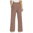 thumbnail image 5 of Women Pants Wide Leg Pants Capris Athletic Casual With Pockets Drawstring Walking Workout, 5 of 8