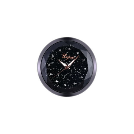 Home Interiors Figurines Mini Fine Metal Electronic Clock Diamond Scale Car Interior Decoration Paste Study Convenience ()