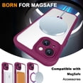 thumbnail image 2 of Allytechgroup iPhone 15 Case Magsafe, Mangetic Back Cover Wireless Charging Support Kickstand Ring Holder Anti-Scratch Phone Case for Apple iPhone 15, Rose, 2 of 6