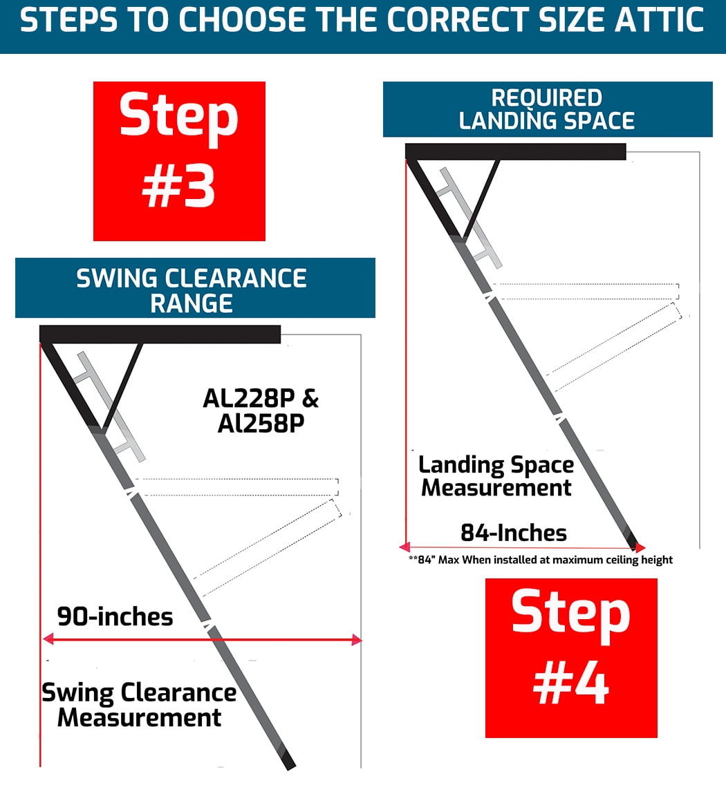 Louisville Ladder Al228p 10 Ft 12 Ft Aluminum Attic Ladder