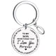 thumbnail image 1 of Collar para mujer, joyería para mujer, joyería para mujer TO MY SON Llavero colgante A-Z26 Letra Accesorio Collar Tarjeta redonda el llavero, 1 of 5