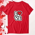 thumbnail image 7 of Edvintorg Womens Summer Tops Trendy 2026 Valentine's Day Short Sleeve Tshirts Shirts Crew Neck T Shirts Fashion Clothing, 7 of 7
