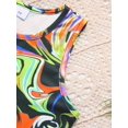 thumbnail image 6 of Kid Girls Activewear Dazzling Graffiti Tank Tops & Matching Pants Set 2Pcs Clothing From 7-14Y Spring Summer Casual Outdoor Activities, 6 of 9