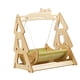 thumbnail image 3 of Hamaca para gatos, silla para gatos de madera, fácil montaje, hamaca para mascotas, cama para gatos., 3 of 9