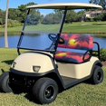 thumbnail image 3 of Pzuqiu Palm Tree Golf Cart Seat Covers Comfortable Sunset Golf Cart Front Seat Covers Seat Cover Accessories Soft Portable Protective Cushion Suitable for All Seasons, 3 of 7