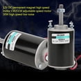 thumbnail image 4 of Permanent Magnet Motor Permanent Magnet DC Motor Geared Motor High Speed DC Motor, Micro Speed Reduction 12/24V 30W DC Motor, CW/CCW DC Motor, For Electric Fan For DIY Generator, 4 of 8
