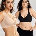 thumbnail image 4 of Barra Vertvie Wireless Seamless Deep V Push Up Sand Talla S, 4 of 6