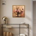 thumbnail image 3 of Burgundy Flower Afternoon Canvas Floral Glam Art by Art Remedy, Gold Frame, 24" x 24", 3 of 7