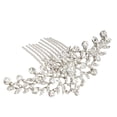 thumbnail image 4 of Miangastore Bridal Wedding Flower Crystal Rhinestone Women Hair Comb Headpiece, 4 of 5