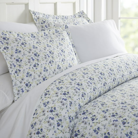 ienjoy Home Duvet Cover Set Blossoms Patterned KingLight Blue