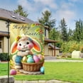 thumbnail image 1 of Decoraciones de Pascua, adornos de Pascua, letrero de Pascua para jardín de 30 x 45 cm, letrero para jardín exterior, decoraciones de Pascua personalizadas, decoración de Pascua de doble cara, regalo,, 1 of 6