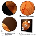 thumbnail image 3 of Designart "Maple Foliage With Tangerine Orange Translucency" Leaves Floater Framed Canvas Wall Art, 3 of 5