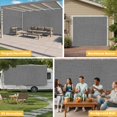 thumbnail image 6 of Vintage Dark Gray Garage Door Cover Banner 6 x 13 FT,Farmhouse Retro Solid Color Linen Texture Garage Door Curtains Backdrop with Grommets for Indoor Outdoor Wall Party Porch Yard Decor Background, 6 of 9